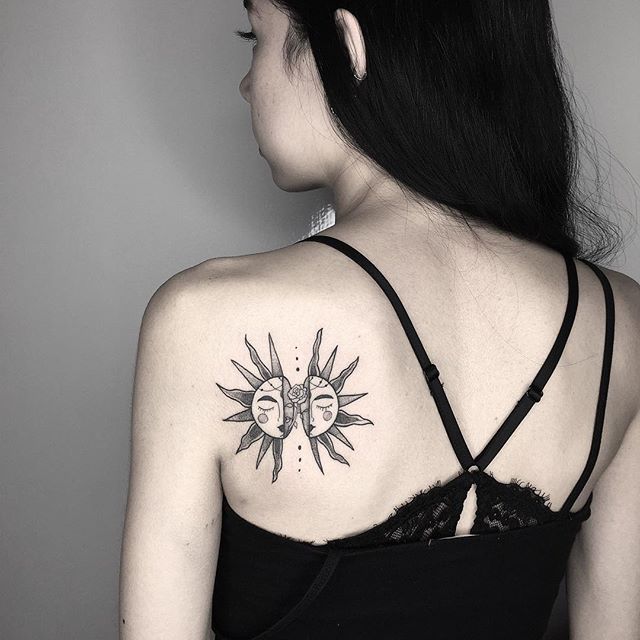 tattoo feminin soleil 05