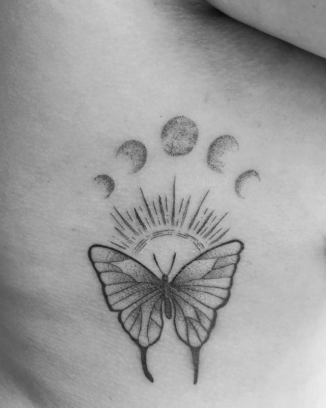 tattoo feminin soleil et la lune 10