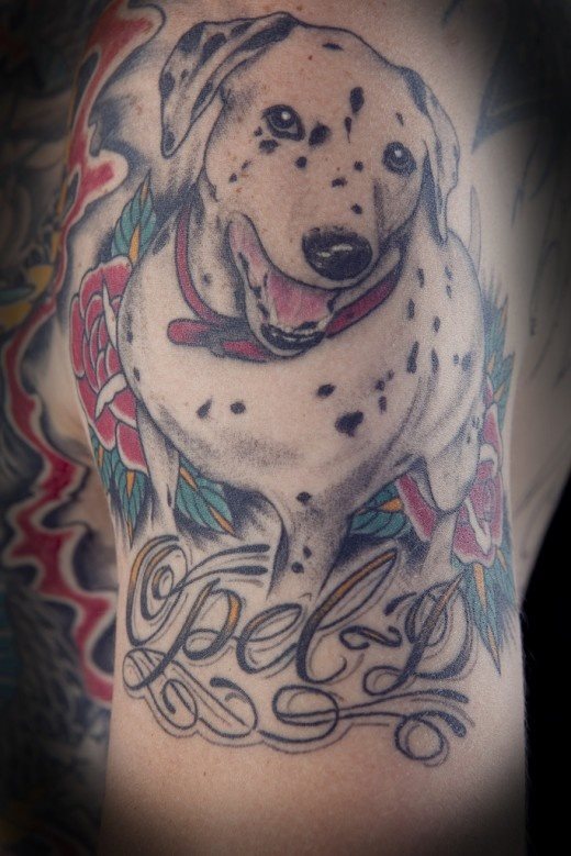 tatouage chien 44