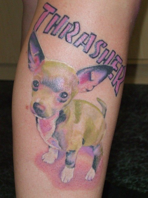 tatouage chien 92