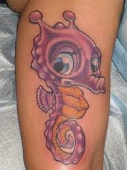 214 tatouage hippocampes