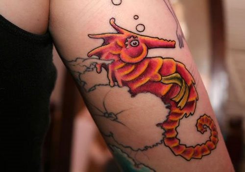 234 tatouage hippocampes