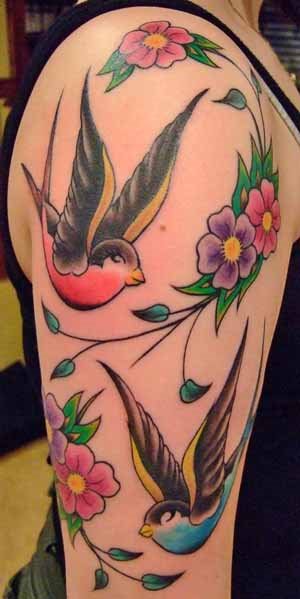 tatouage hirondelle 253