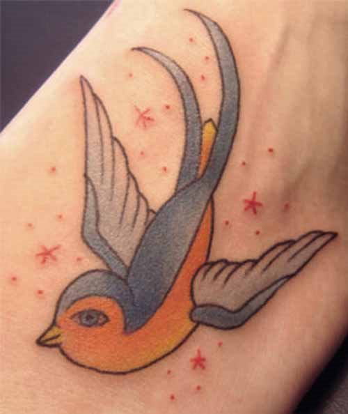 tatouage hirondelle 256