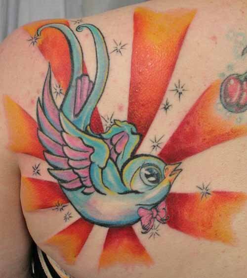 tatouage hirondelle 263