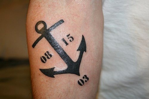 tatouage ancre marine 599