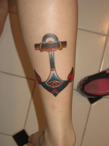 tatouage ancre marine 607