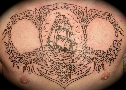tatouage ancre marine 545