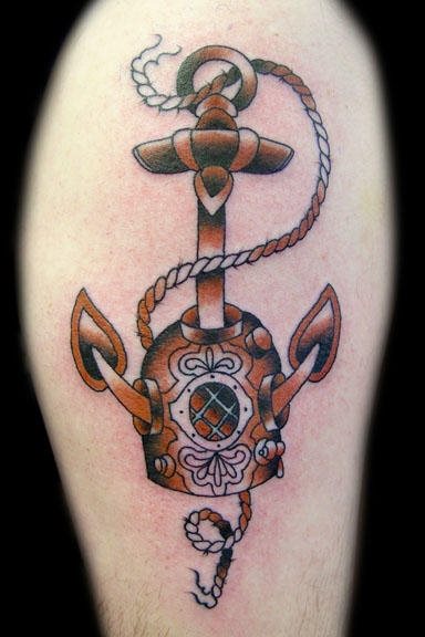 tatouage ancre marine 507