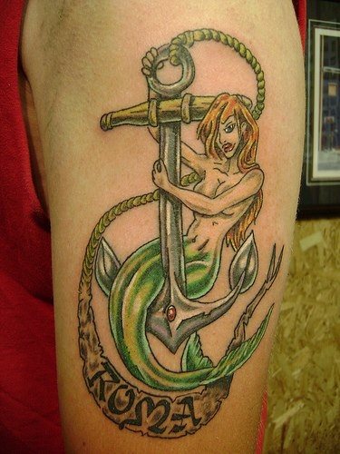 tatouage ancre marine 514