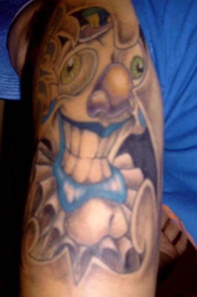 tatouage clown 1023