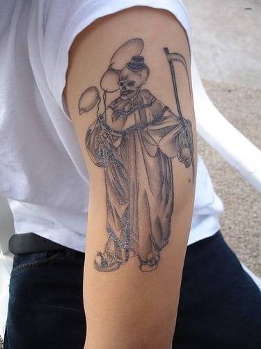 tatouage clown 1054