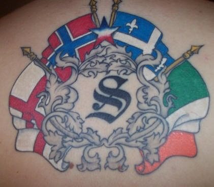tatouage drapeau 509