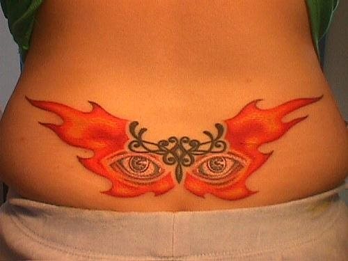 tatouage flamme feu 1116