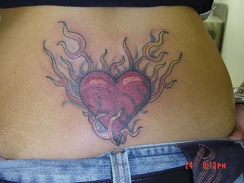 tatouage flamme feu 1068