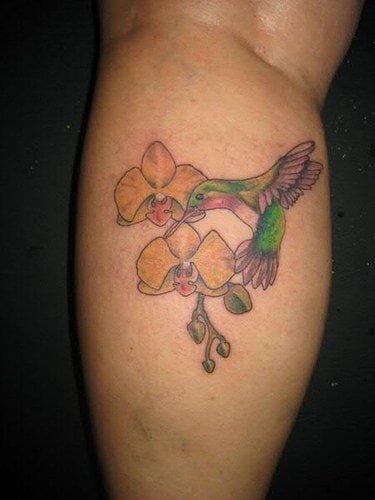 tatouage orchidee fleur 1002