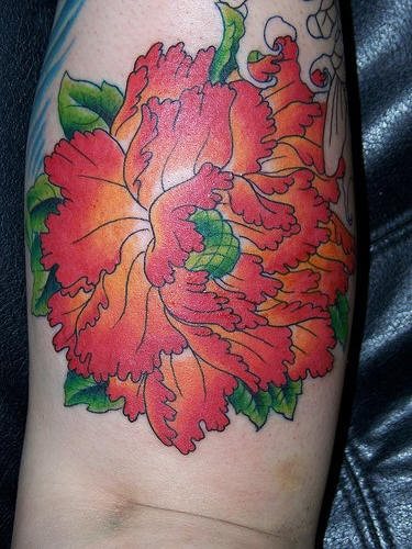 tatouage orchidee fleur 1008