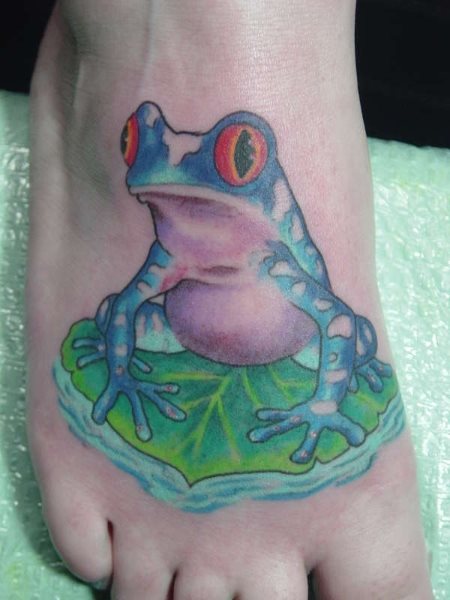 tatouage grenouille 1001