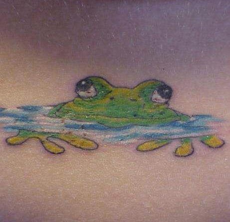 tatouage grenouille 1029