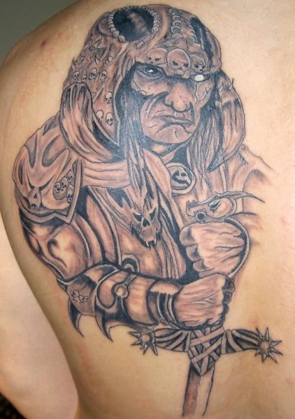 tatouage guerrier 1035