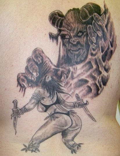 tatouage guerrier 1043