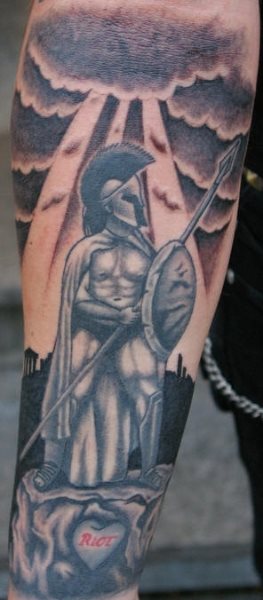 tatouage guerrier 1052