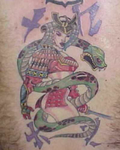 tatouage guerrier 1065