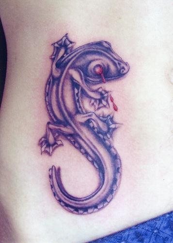 tatouage lezard 1002