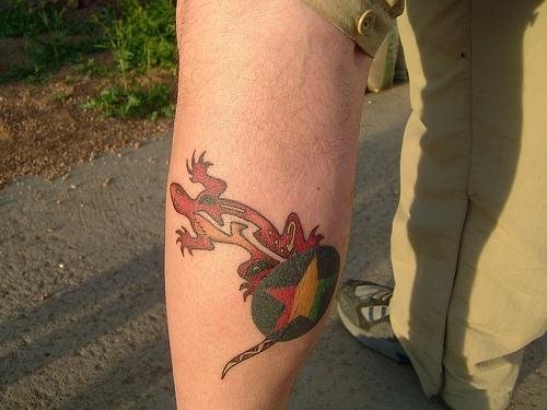 tatouage lezard 1005