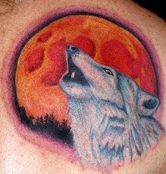 tatouage loup 1022