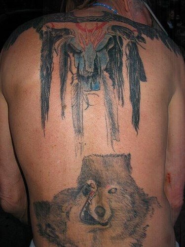 tatouage loup 1032