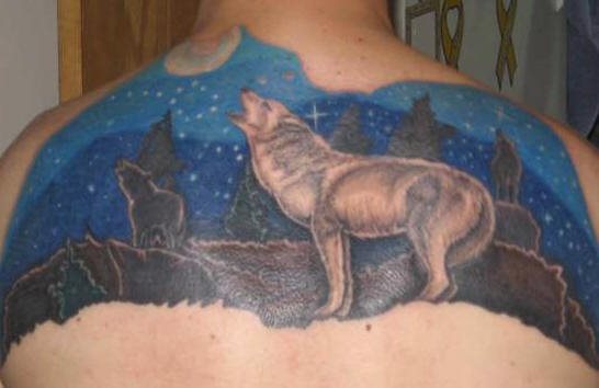 tatouage loup 1033