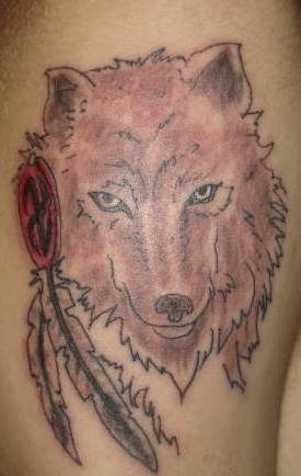 tatouage loup 1051