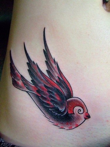 tatouage moineau 1012