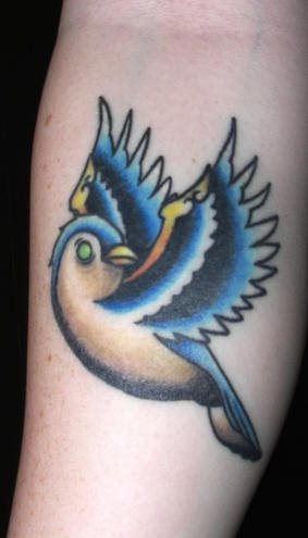 tatouage moineau 1019