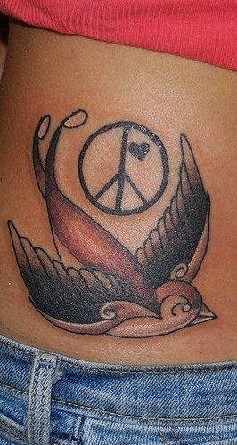 tatouage moineau 1021