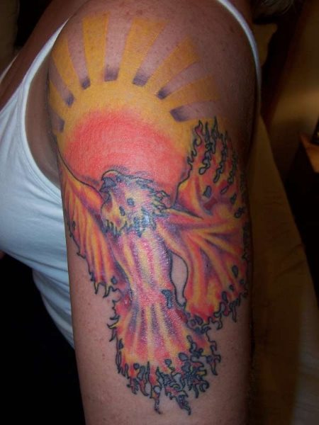 tatouage phoenix 1057