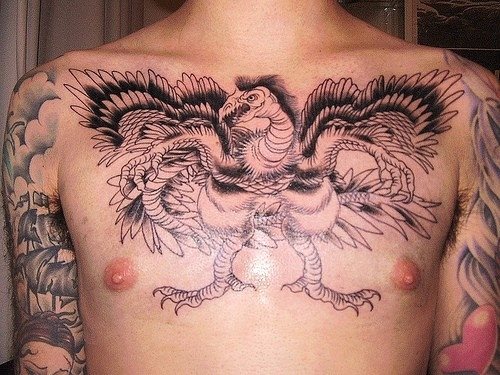 tatouage poitrine 1040