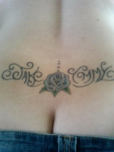 tatouage rose 1018