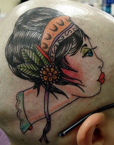 tatouage tête 545