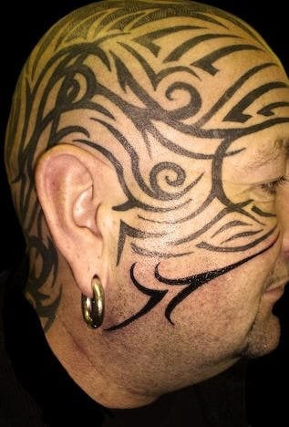 tatouage visage 516