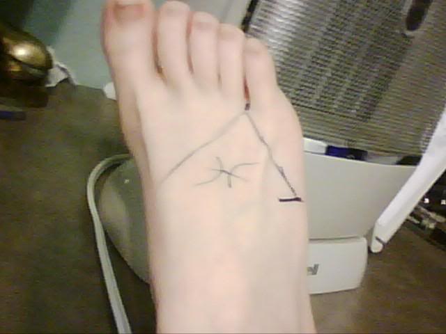 tatouage coup de pied 34