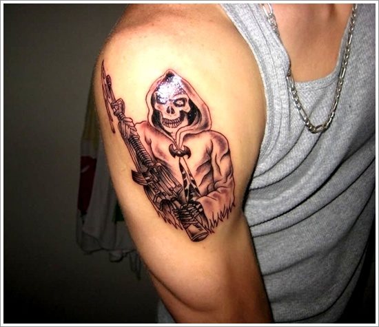 tatouage mort 45