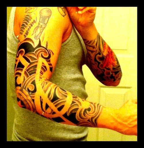 tatouage musique 43