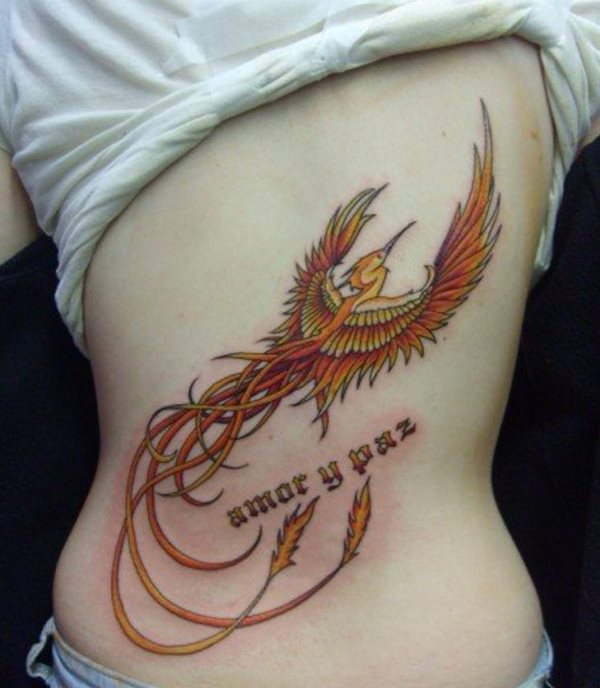 tatouage oiseau phoenix 15