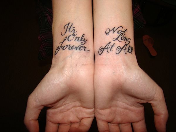 tatouage phrase 45