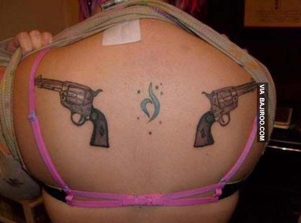 tatouage pistolet 42