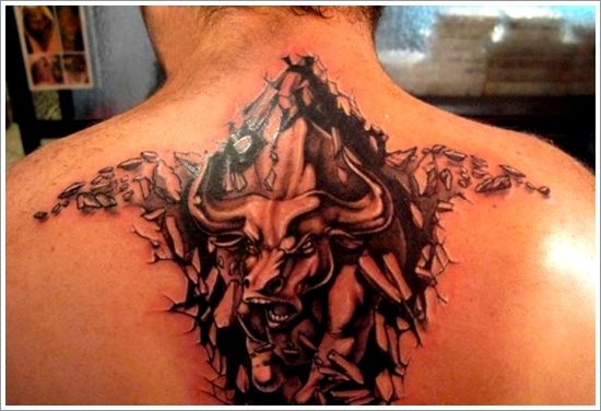 tatouage taureau 18