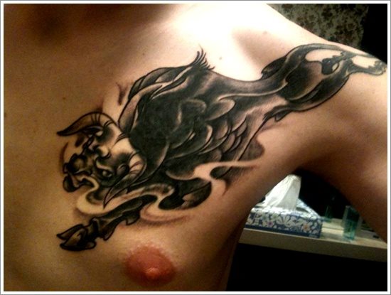 tatouage taureau 27