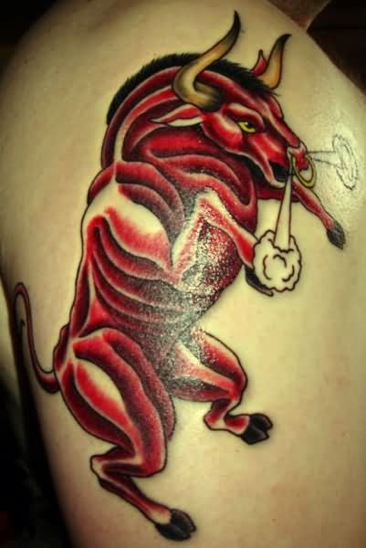 tatouage taureau 38